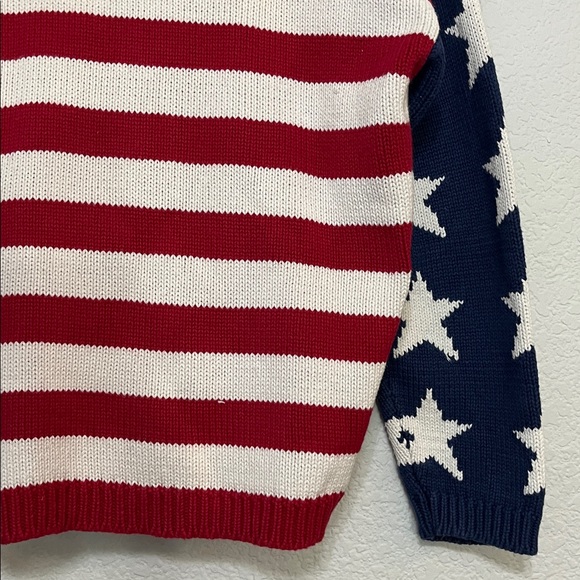 Vintage Storybook Knits Patriotic Cardigan Sweater - Picture 11 of 14